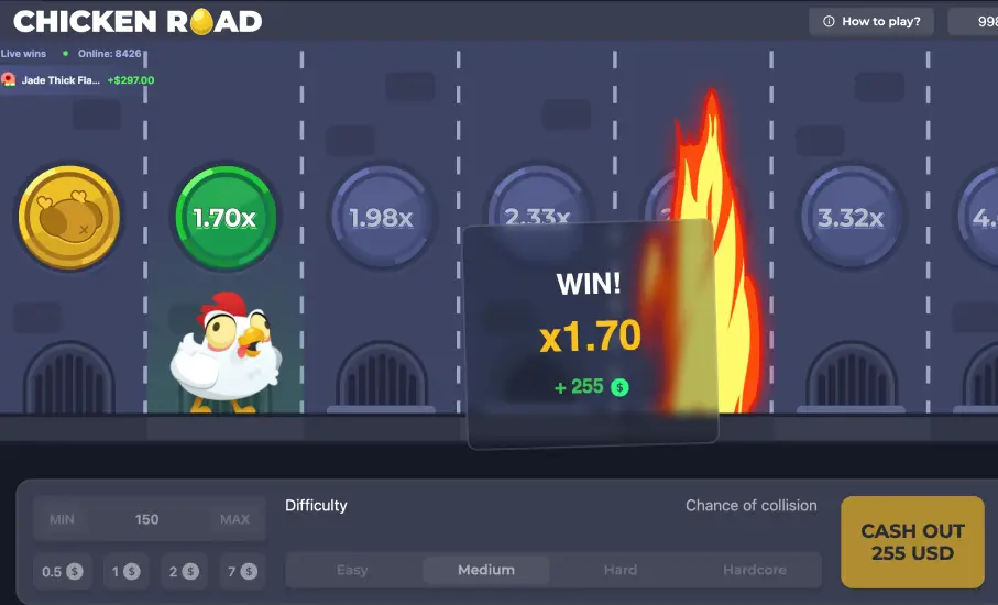 Play with bonus in Chicken Road